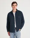 Madewell Indigo Dyed Stripe Button-up Work Shirt In Blue