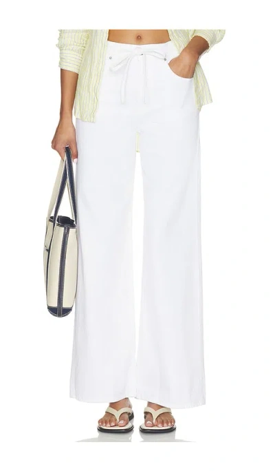 Madewell Inseam Ultimate Wide Leg Drawstring In White