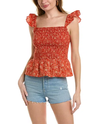 Madewell Isla Top In Red