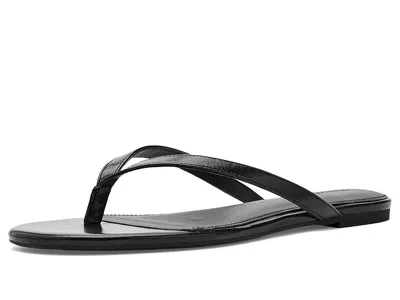 Madewell Izzie Ivana Leather Thong Sandals True Black
