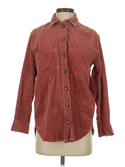 Pre-owned Madewell Jacket In Burgundy