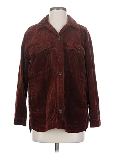 Pre-owned Madewell Jacket In Burgundy