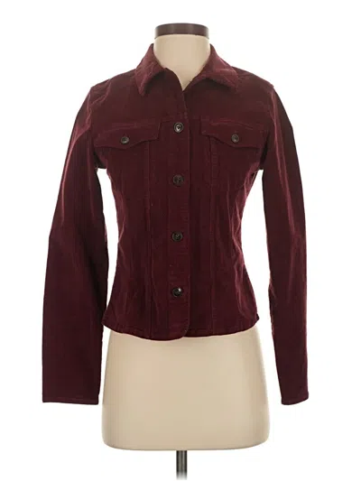 Pre-owned Madewell Jacket In Burgundy