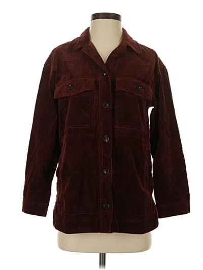 Pre-owned Madewell Jacket In Burgundy