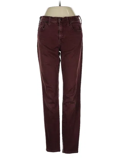 Pre-owned Madewell Jeans In Burgundy