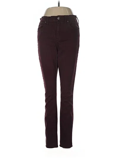 Pre-owned Madewell Jeans In Burgundy