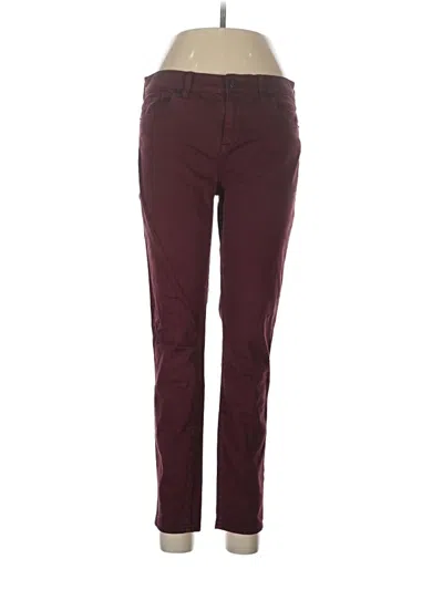 Pre-owned Madewell Jeggings In Burgundy