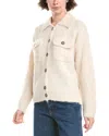 Madewell Jill Boucle Wool & Alpaca-blend Sweater Jacket In White