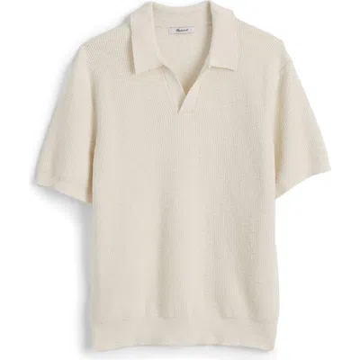 MADEWELL MADEWELL JOHNNY COLLAR WAFFLE KNIT POLO