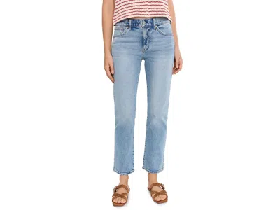 Madewell Jules Slim Straight In Raebrook Women's Jeans Raebrook Wash: 28 One Size In Blue