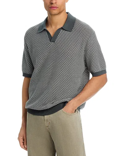 Madewell July Summer Stitch Johnny Collar Polo In Multi