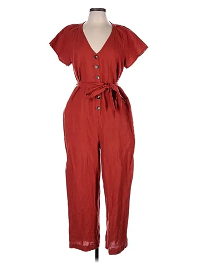 Pre-owned Madewell Jumpsuit In Red