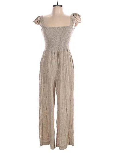 Pre-owned Madewell Jumpsuit In Tan
