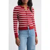 Madewell Kensington Cardigan In Red