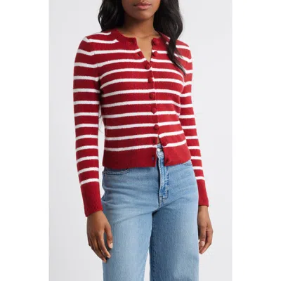 Madewell Kensington Cardigan In Red
