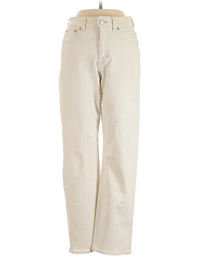 Pre-owned Madewell Khaki Pant In Ivory