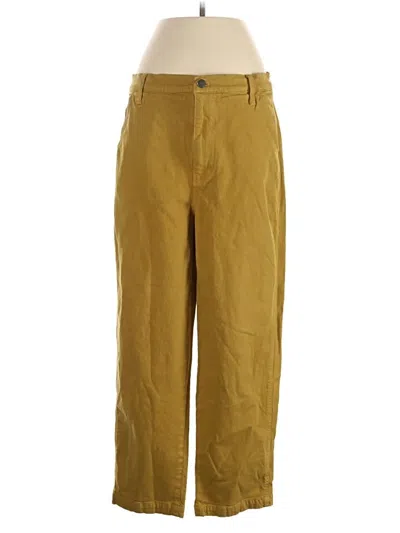 Pre-owned Madewell Khaki Pant In Yellow