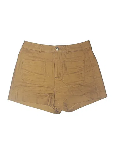 Pre-owned Madewell Khaki Shorts In Brown