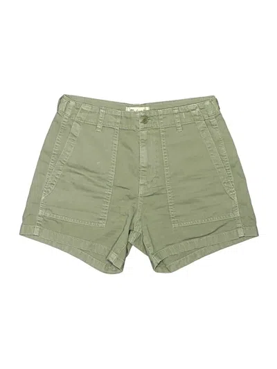 Pre-owned Madewell Khaki Shorts In Green