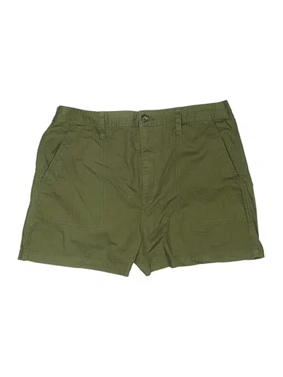 Pre-owned Madewell Khaki Shorts In Green