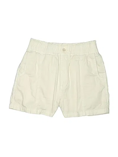 Pre-owned Madewell Khaki Shorts In Ivory