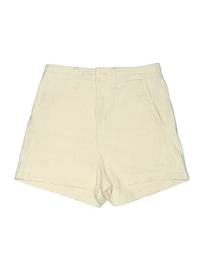 Pre-owned Madewell Khaki Shorts In Ivory