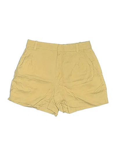 Pre-owned Madewell Khaki Shorts In Yellow