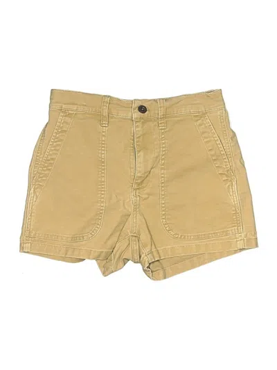 Pre-owned Madewell Khaki Shorts In Yellow