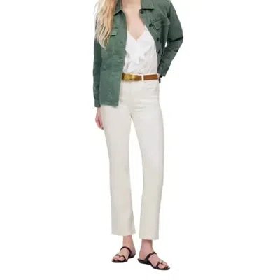 Madewell Kick Out Crop Jeans In Pure White Ni961 In Neutral