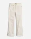 Madewell Kick Out Crop Jeans In Pure White