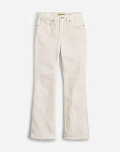 Madewell Kick Out Crop Jeans In Pure White