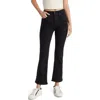 Madewell Kick Out High Waist Crop Jeans In Black Rinse Wash