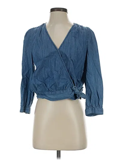 Pre-owned Madewell Kimono In Blue