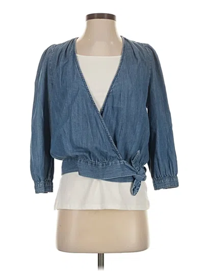 Pre-owned Madewell Kimono In Blue