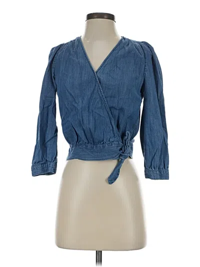 Pre-owned Madewell Kimono In Blue