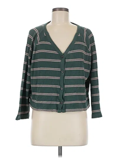 Pre-owned Madewell Kimono In Green