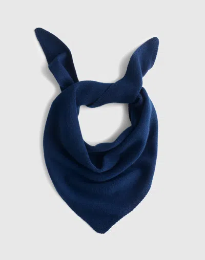 Madewell Knit Bandana In Blue