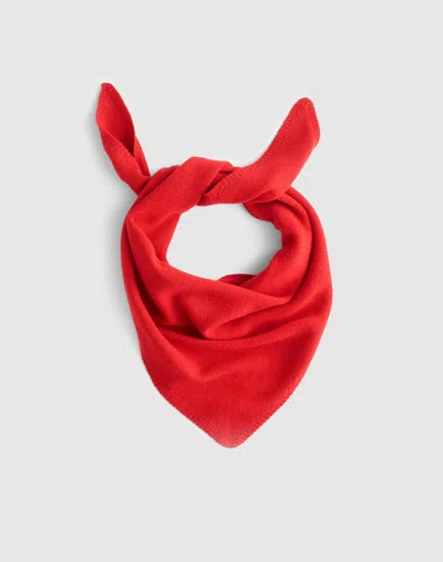 Madewell Knit Bandana In Red