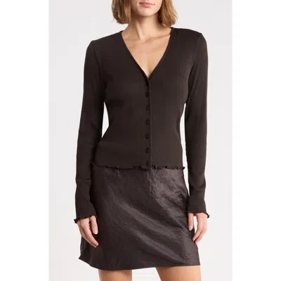 Madewell Knit Cardigan In Molasses