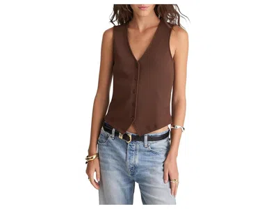 Madewell Knit Vest In Brown