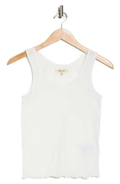 Madewell Lace Tank Top In White