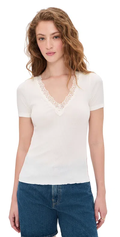Madewell Lace Top Winter White