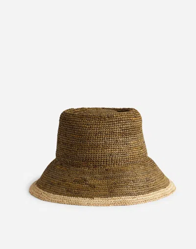 Madewell Lantern Straw Hat In Brown
