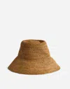 Madewell Lantern Straw Hat In Compass Gold
