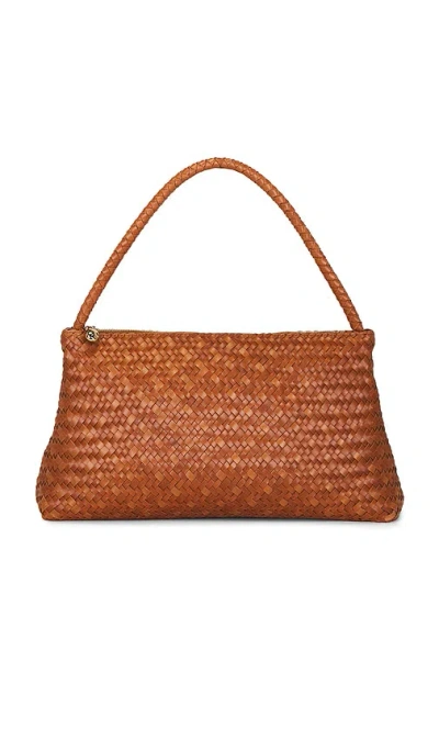 Madewell Large Handwoven Zip Shoulder Bag In Brown