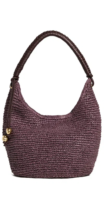 Madewell Large Pouchette Chocolate Raisin In Burgundy