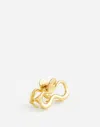 Madewell Large Sculptural Claw Hair Clip In Pale Gold