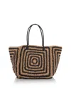Madewell Large Straw Tote In Multi