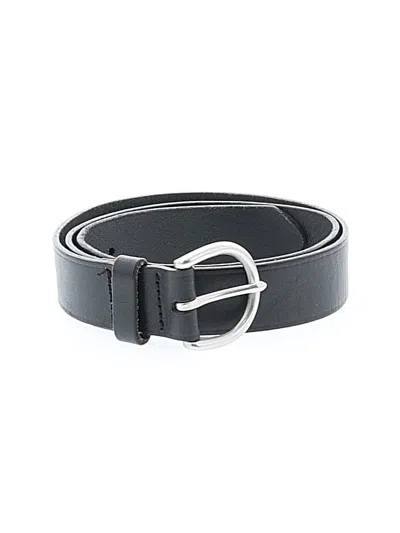 Pre-owned Madewell Leather Belt In Black