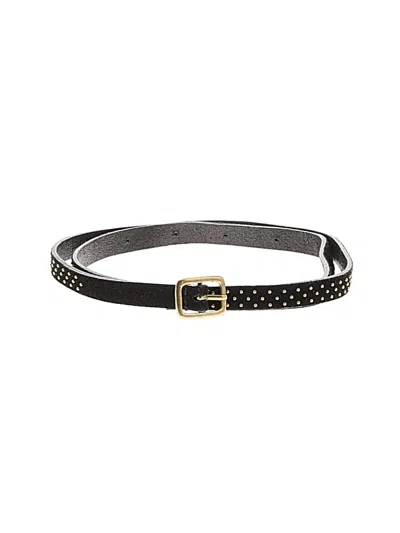 Pre-owned Madewell Leather Belt In Black